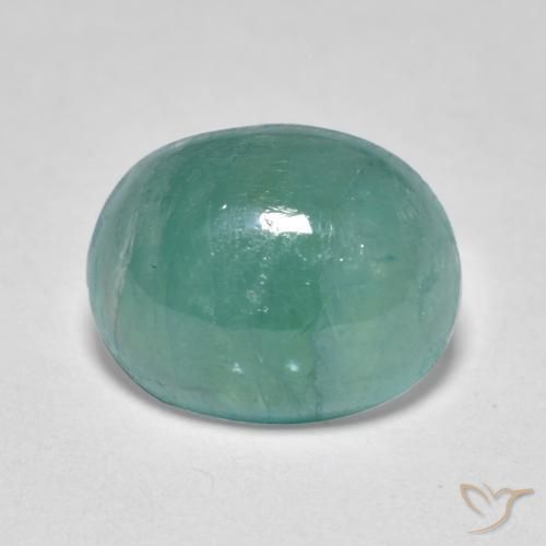 Grandidierite Medio Verde Blu naturale da 3.24 ct, Ovale, Traslucido
