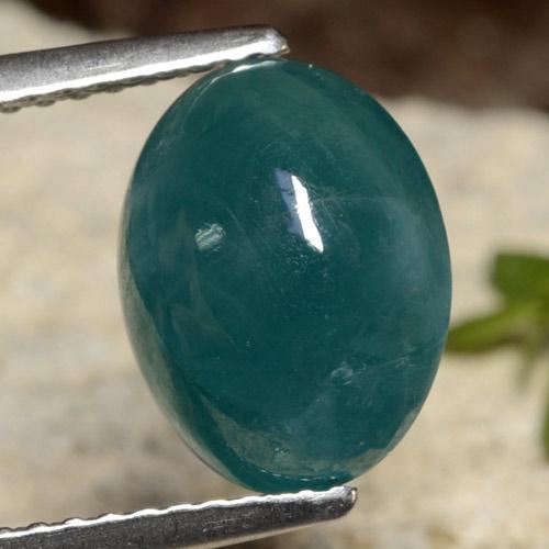Grandidierite Blu Scuro Verde naturale da 3.55 ct, Taglio ovale, Traslucido
