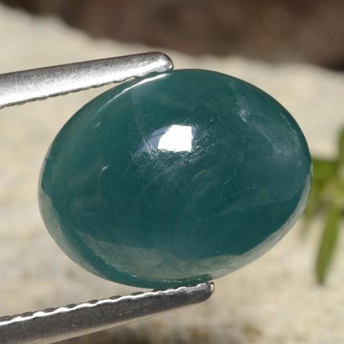 Grandidierite Blu Scuro Verde naturale da 3.55 ct, Taglio ovale, Traslucido