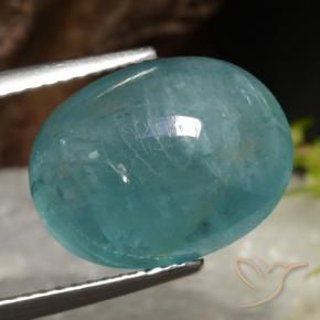 Grandidierite Blu verde naturale da 7.22 ct, Ovale, Traslucido