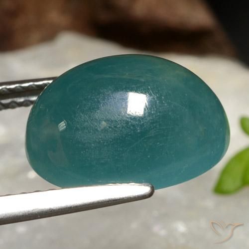 Grandidierite Turchese naturale da 6.16 ct, Ovale, Traslucido