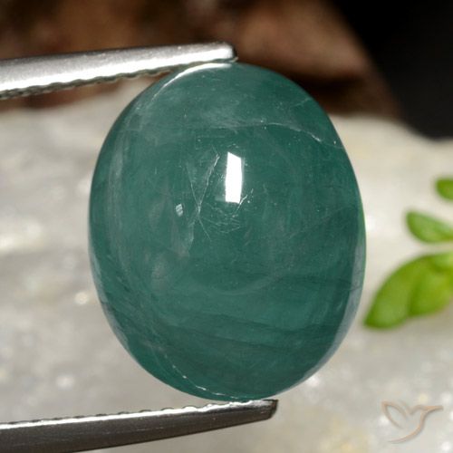 8.97ct Naturale Turchese profondo Grandidierite, Ovale, Traslucido