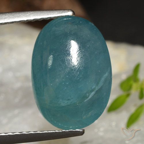 6.33ct Naturale Blu verde Grandidierite, Ovale, Traslucido
