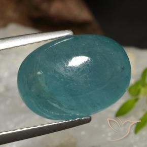 Grandidierite Blu verde naturale da 6.33 ct, Ovale, Traslucido
