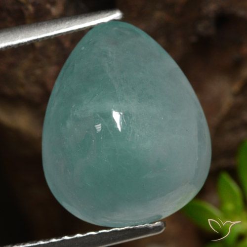 7.18ct Naturale Azzurro verde chiaro Grandidierite, Forma a pera, Traslucido