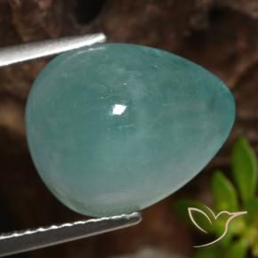Grandidierite Azzurro verde chiaro naturale da 7.18 ct, Forma a pera, Traslucido