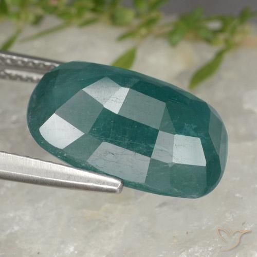 Grandidierite Blu Scuro Verde naturale da 7.78 ct, Cuscino, VS-SI