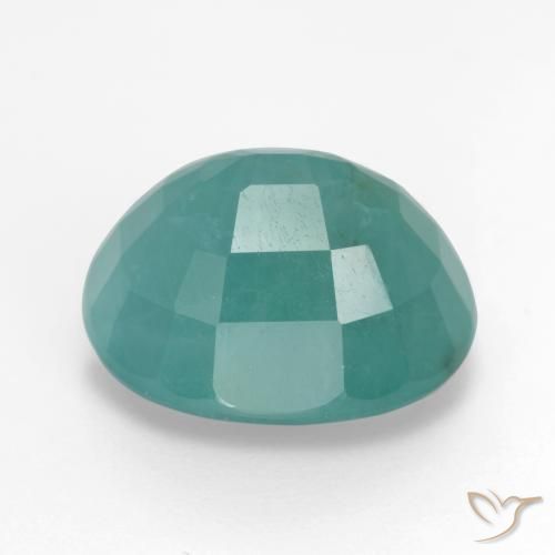 Grandidierite Verde schiuma di mare naturale da 8.85 ct, Ovale, SI-I1
