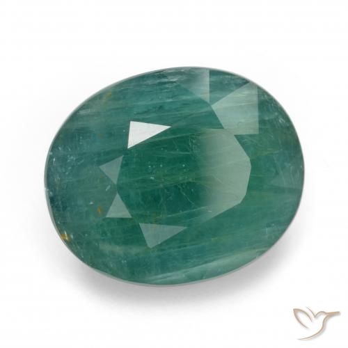 Grandidierite Blu verdastro naturale da 8.66 ct, Ovale, I1
