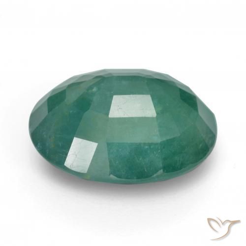 Grandidierite Blu verdastro naturale da 8.66 ct, Ovale, I1