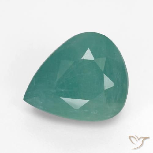 Grandidierite Verde blu naturale da 4.03 ct, Forma a pera, SI-I1