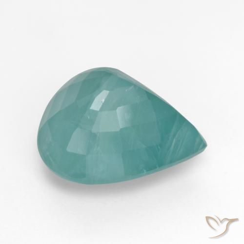 Grandidierite Verde blu scuro naturale da 7.09 ct, Forma a pera, I1