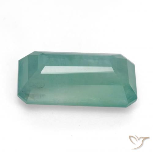 Grandidierite Azzurro verde chiaro naturale da 7.33 ct, Ottagonale / Taglio smeraldo, SI-I1