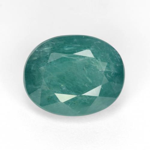 Grandidierite blu verde scuro naturale da 5,05 ct, taglio ovale, SI-I1
