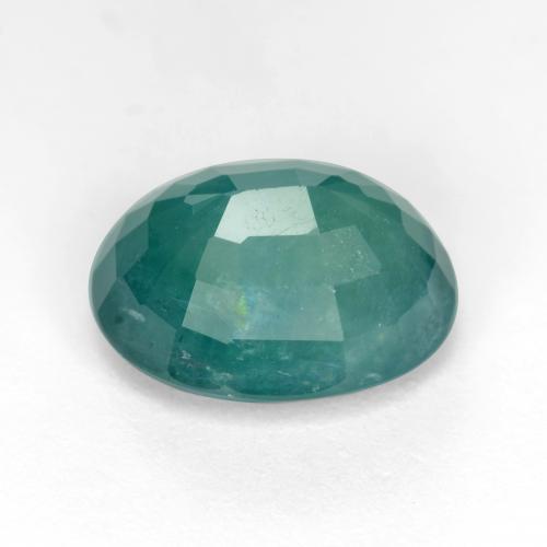 Grandidierite blu verde scuro naturale da 5,05 ct, taglio ovale, SI-I1