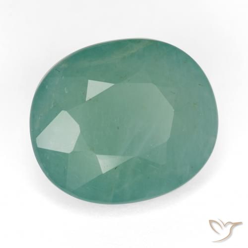 Grandidierite Blu verdastro naturale da 10.62 ct, Ovale, SI