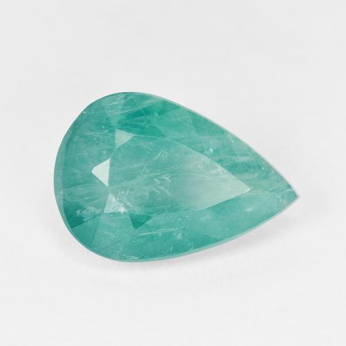 Grandidierite turchese naturale da 4,43 ct, taglio a pera, SI-I1
