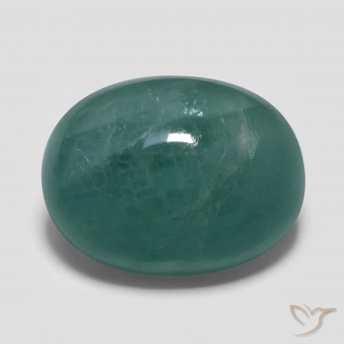 Grandidierite Blu verdastro naturale da 14.47 ct, Ovale, Traslucido