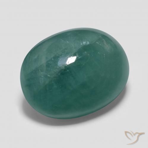 Grandidierite Blu verdastro naturale da 14.47 ct, Ovale, Traslucido