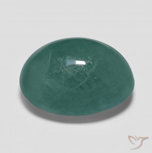 Grandidierite Blu verdastro naturale da 14.47 ct, Ovale, Traslucido