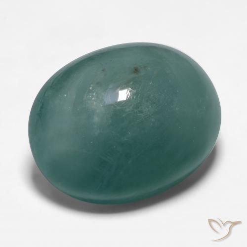 Grandidierite Blu verdastro naturale da 18.89 ct, Ovale, Traslucido