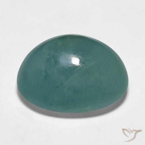 Grandidierite Blu verdastro naturale da 18.89 ct, Ovale, Traslucido