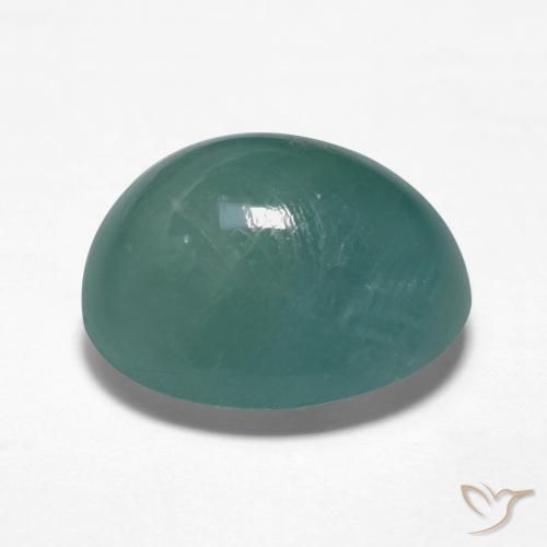 Grandidierite Blu verdastro naturale da 8.54 ct, Ovale, Traslucido