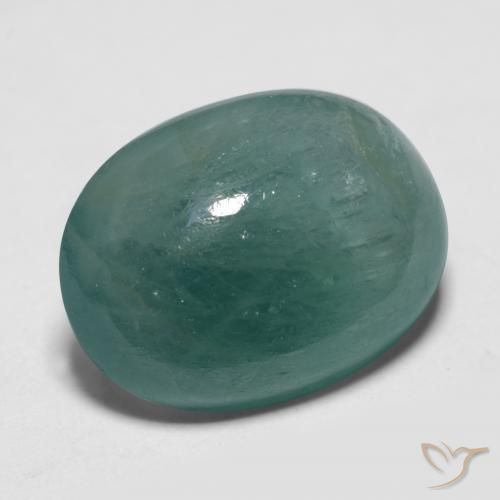 Grandidierite Blu verdastro naturale da 12.29 ct, Ovale, Traslucido