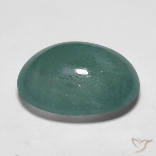 Grandidierite Blu verdastro naturale da 12.29 ct, Ovale, Traslucido