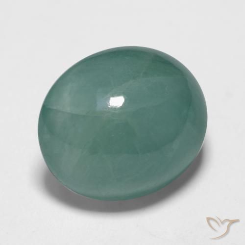 Grandidierite Blu verdastro naturale da 10.64 ct, Ovale, Traslucido