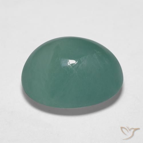 Grandidierite Blu verdastro naturale da 10.64 ct, Ovale, Traslucido