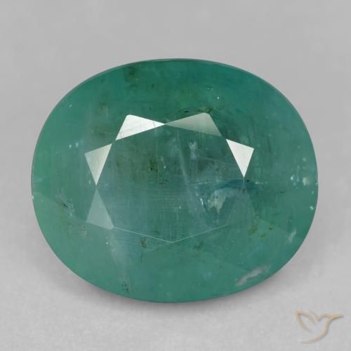 12.41ct Naturale Verde blu Grandidierite, Ovale, SI-I1