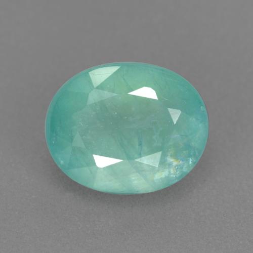 Grandidierite verde bluastro naturale da 1,58 ct, taglio ovale, SI