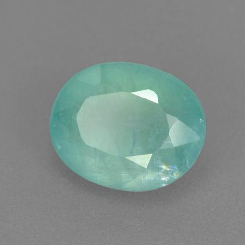 Grandidierite verde bluastro naturale da 1,58 ct, taglio ovale, SI