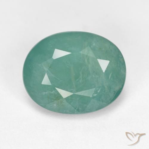 3.57ct Naturale Verde bluastro medio Grandidierite, Ovale, VS-SI