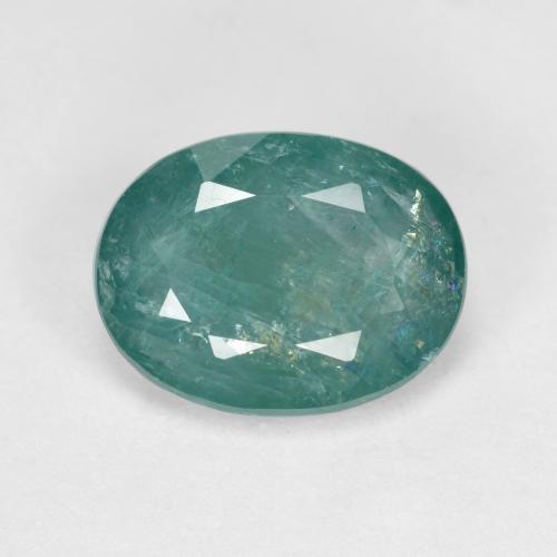Grandidierite naturale turchese da 1,87 ct, taglio ovale, SI