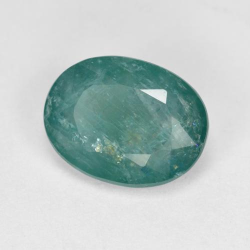 Grandidierite naturale turchese da 1,87 ct, taglio ovale, SI