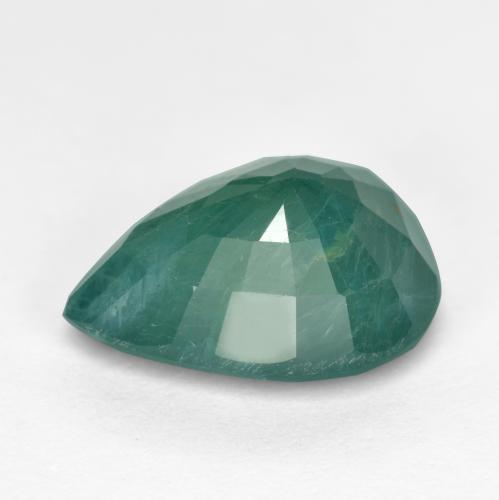 Grandidierite Blu verdastro naturale da 3.60 ct, Forma a pera, VS-SI