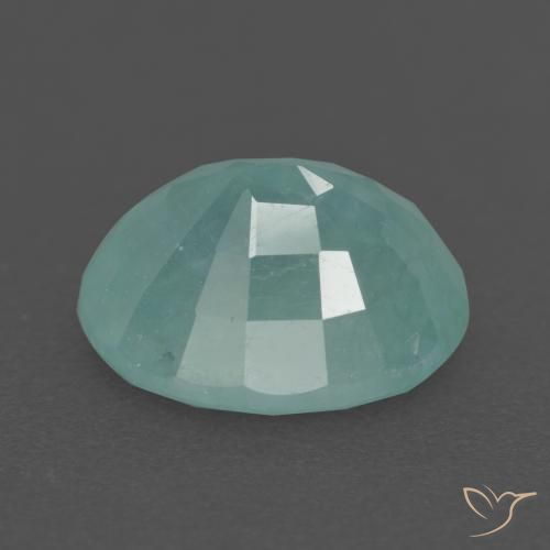 Grandidierite Verde chiaro Bluastro naturale da 3.51 ct, Ovale, VS-SI
