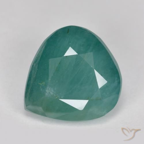 Grandidierite verde-blu naturale da 3,30 ct, taglio a pera, SI