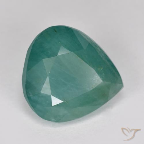Grandidierite verde-blu naturale da 3,30 ct, taglio a pera, SI