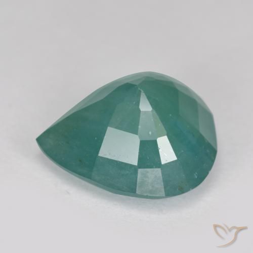 Grandidierite verde-blu naturale da 3,30 ct, taglio a pera, SI