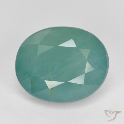 4.83ct Naturale Tono verde blu Grandidierite, Ovale, SI