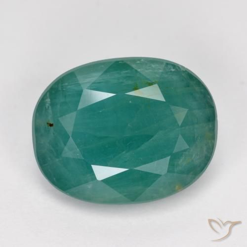 4.60ct Naturale Blu Verde Scuro Grandidierite, Ovale, SI