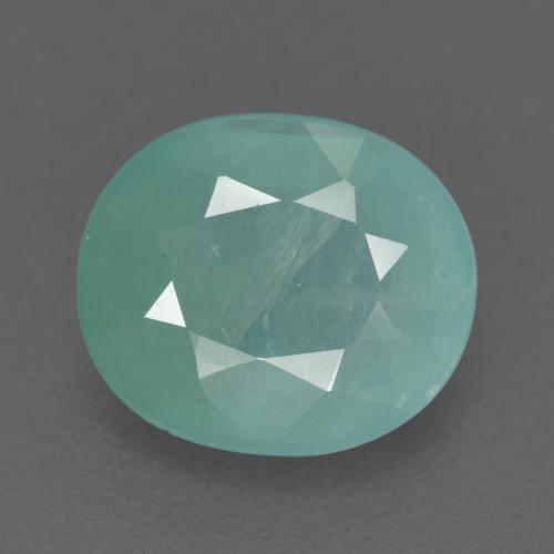 Grandidierite Verde chiaro Bluastro naturale da 3.22 ct, Taglio ovale, SI