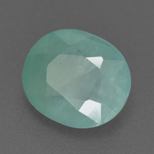Grandidierite Verde chiaro Bluastro naturale da 3.22 ct, Taglio ovale, SI