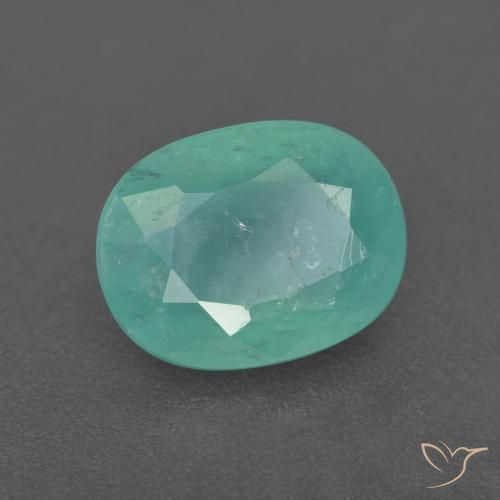 Grandidierite Verde schiuma di mare naturale da 2.29 ct, Ovale, SI