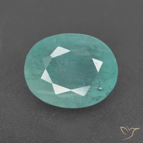 3.39ct Naturale Turchese Grandidierite, Ovale, VS-SI