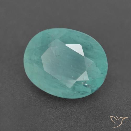 Grandidierite Turchese naturale da 3.39 ct, Ovale, VS-SI