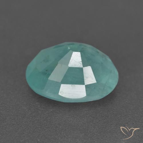 Grandidierite Turchese naturale da 3.39 ct, Ovale, VS-SI